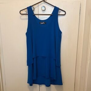 Sympli Royal Blue Sleeveless Tunic